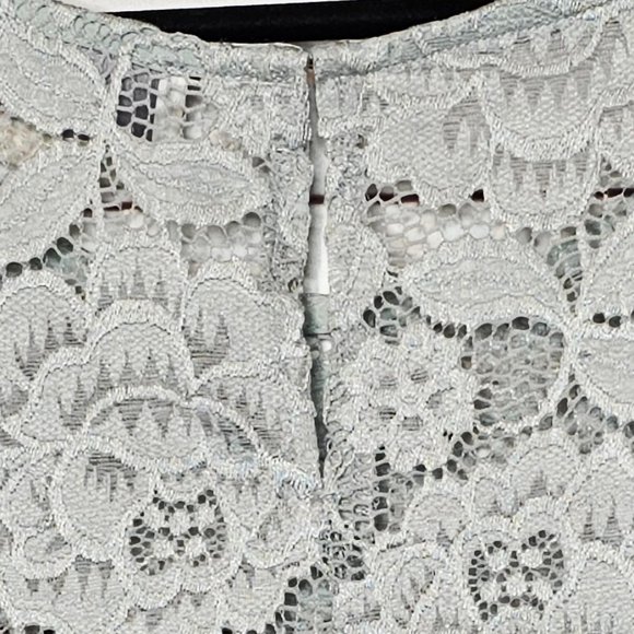 BHLDN Anthropologie Lace Short Sleeve Crop Top - Picture 4 of 9